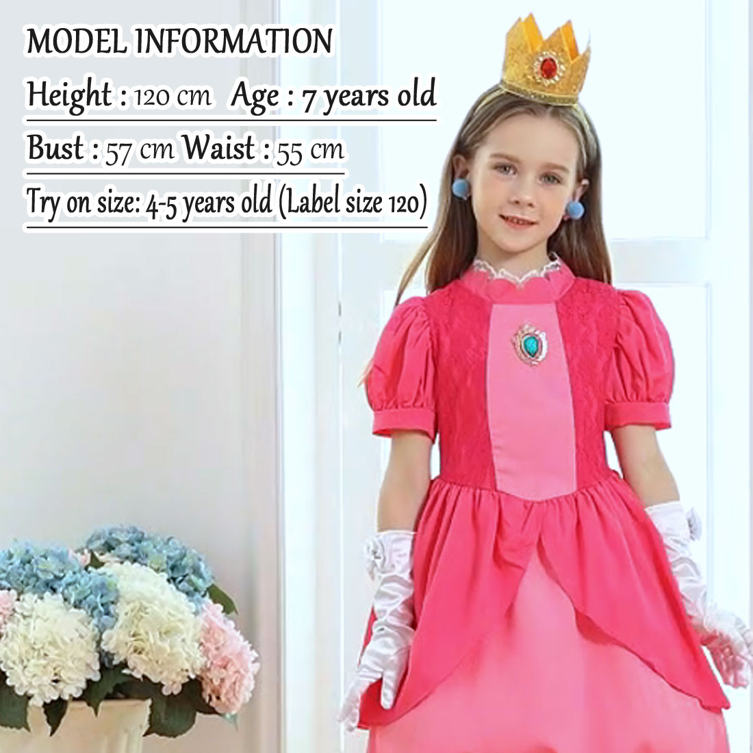 Disfraz de Princesa para Niñas Pequeñas con Accesorios miniatura 7