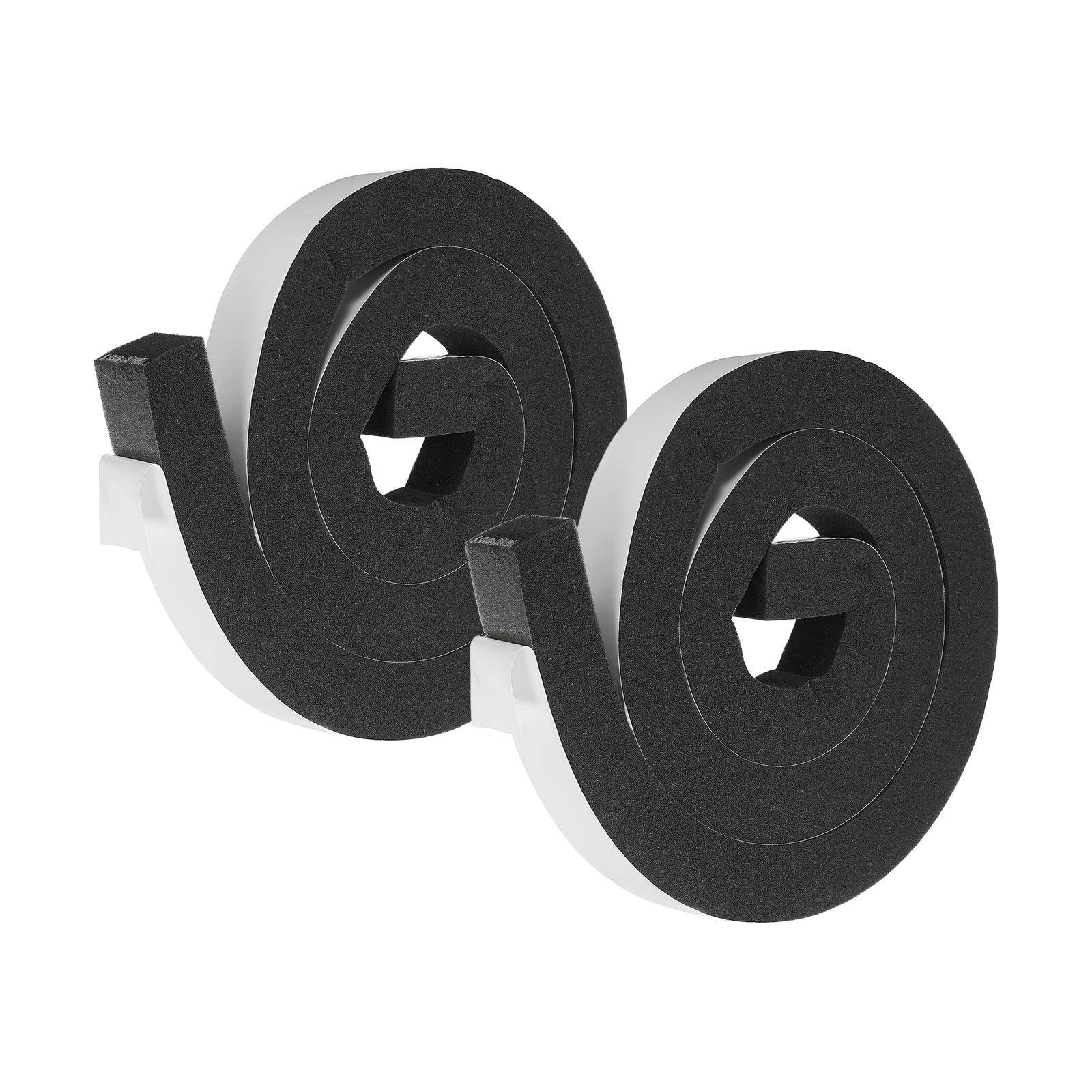 sourcing map Weather Stripping Door Seal, 2 Rolls 40mm x 40mm Adhesive Foam Tape Seal Soundproof Insulation Strips for Door Frame Window Gaps (13 Feet Total, 6.5 Feet/Roll)