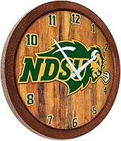 Vista 227 de The Fan-Brand NCAA Oklahoma Sooners: Faux Barrel Top Wall Clock Sports Team Bar Sign Décor - Home Man Cave, Party Decoration - Made On Demand