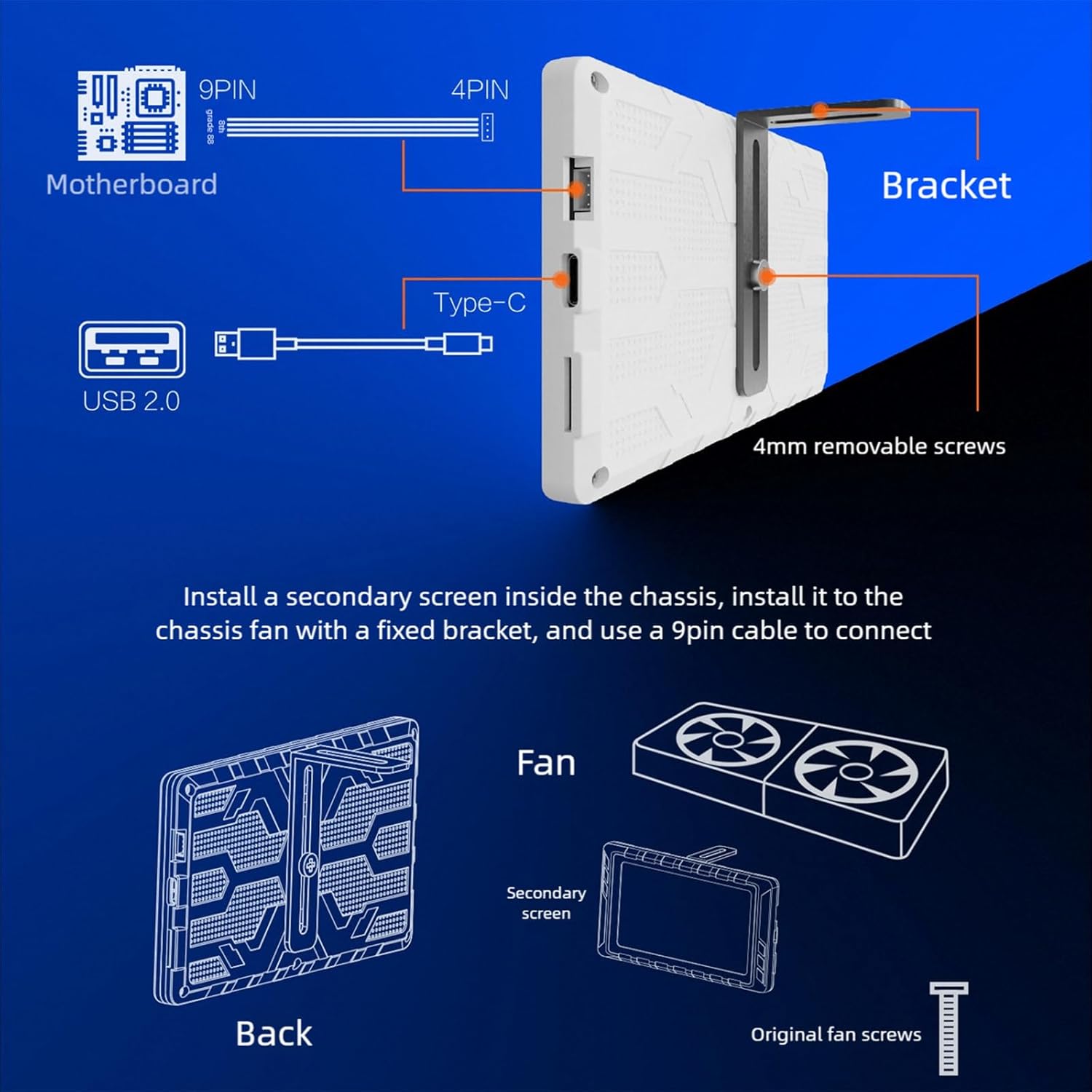 Flexible Five LCD Display Observe for Office Home Entertainment Full Resolution 854x480 Resolution Transportable with Dynamic Feature Transportable Display