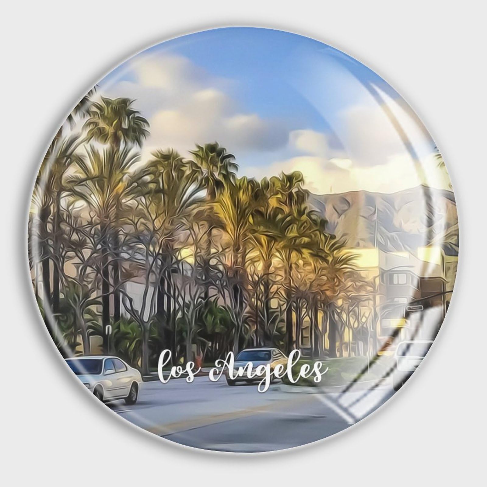 Aimants en verre Los Angeles cadeau idéal pour tableau et maison