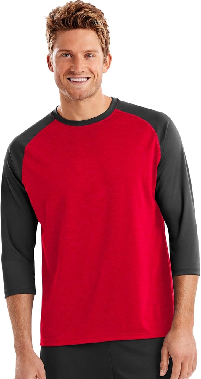 Hanes Sport Men's Performance Baseball Tee, Men's Baseball TShirts