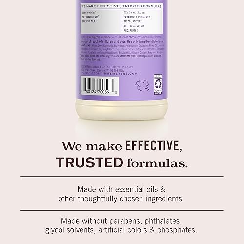 Miniatura 5 de Mrs. Meyer's - Spray limpiador multiusos, Lilac, 16 onzas líquidas