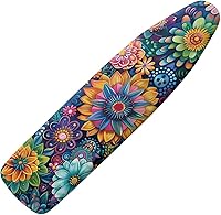 Vista 38 de Funda para tabla de planchar con diseño de estrella de mar de playa, resistente a los abrasadores, extra ancha, cubierta para tabla de planchar