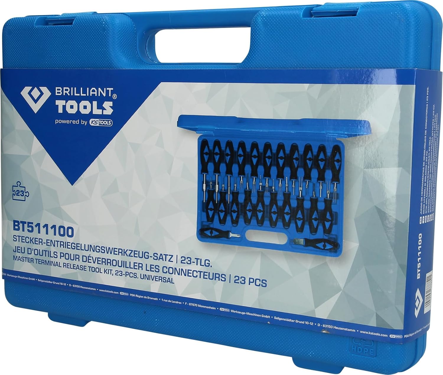 Brilliant Tools (BR75W) Master Terminal Release Tool kit 23 Pieces