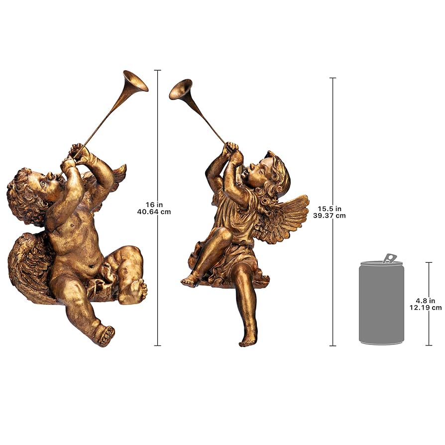 angelです Amazon.com: Design Toscano JE930801 Trumpeting Angels of