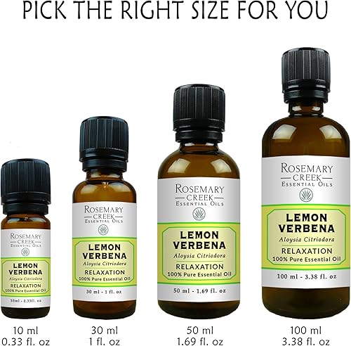 Miniatura 3 de Aceite esencial de verbena de limón (Aloysia Citrodora)  Relajación  100% puro y natural  para difusores de aceite e inhalación  por romero Creek