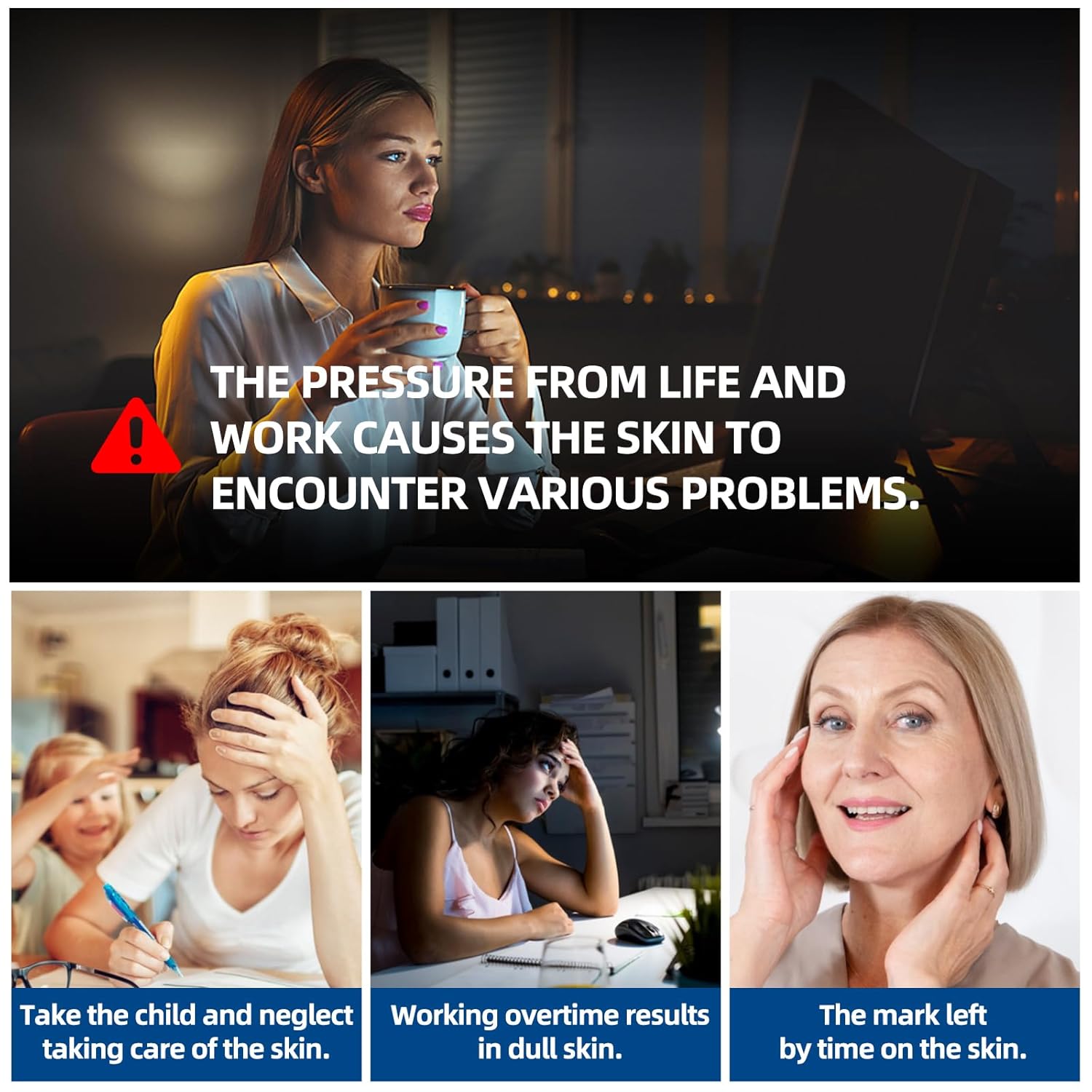 Vitamin C Serum For Face-Vitamin C&E, Hyaluronic Acid, Collagen & Niacinamide - Brightening, Hydrating & Anti-Aging Serum - Improve Dark Spots, Even Skin Tone, Wrinkles, Fine Lines for Daily Skin Care - Image 7