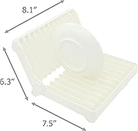Vista 5 de EIKS Estante de secado plegable para frutas y verduras, vajilla y organizador de fregadero de cocina