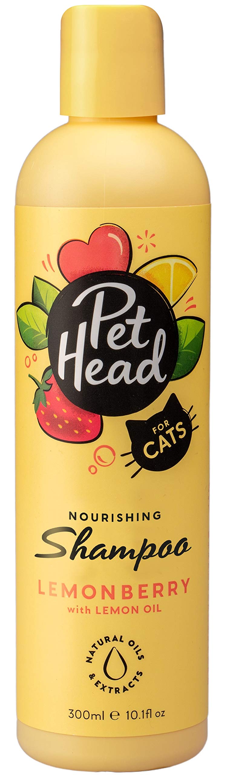 Pet Head Felin' Good Cat Shampoo | Fruity Scent | Shampoo for Smelly Cats | Nourishing & Deodorizing | Vegan | Lick-Safe | Gentle Formula for Kittens | Made in USA | 10.1 fl. oz.