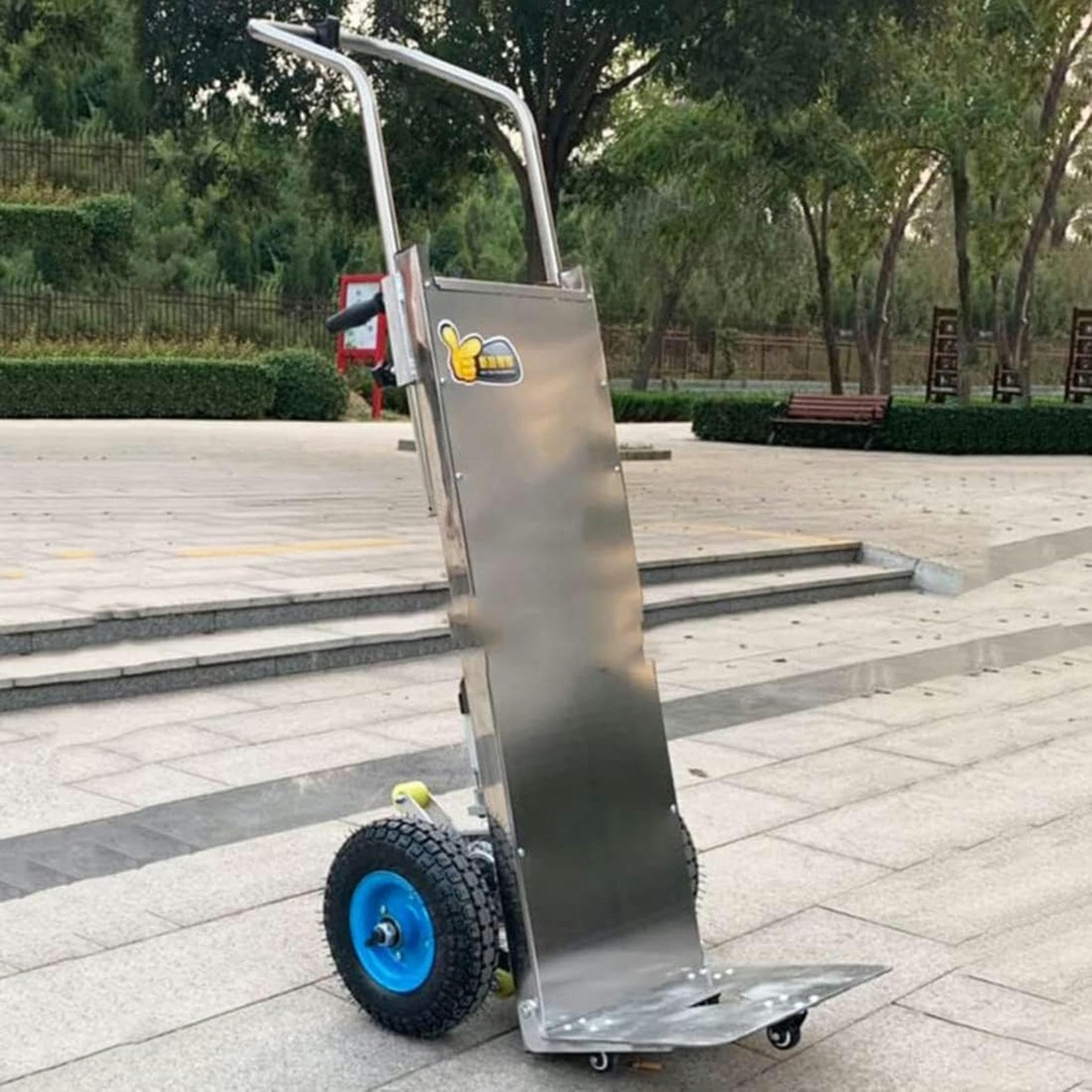 Carrello Elettrico a Mano saliscale Elettrico Carrello elettrico saliscale Carrello elettrico a mano da 200 kg Carrello saliscale a mano, batteria al litio da 17 AH Carrello saliscale a mano~/