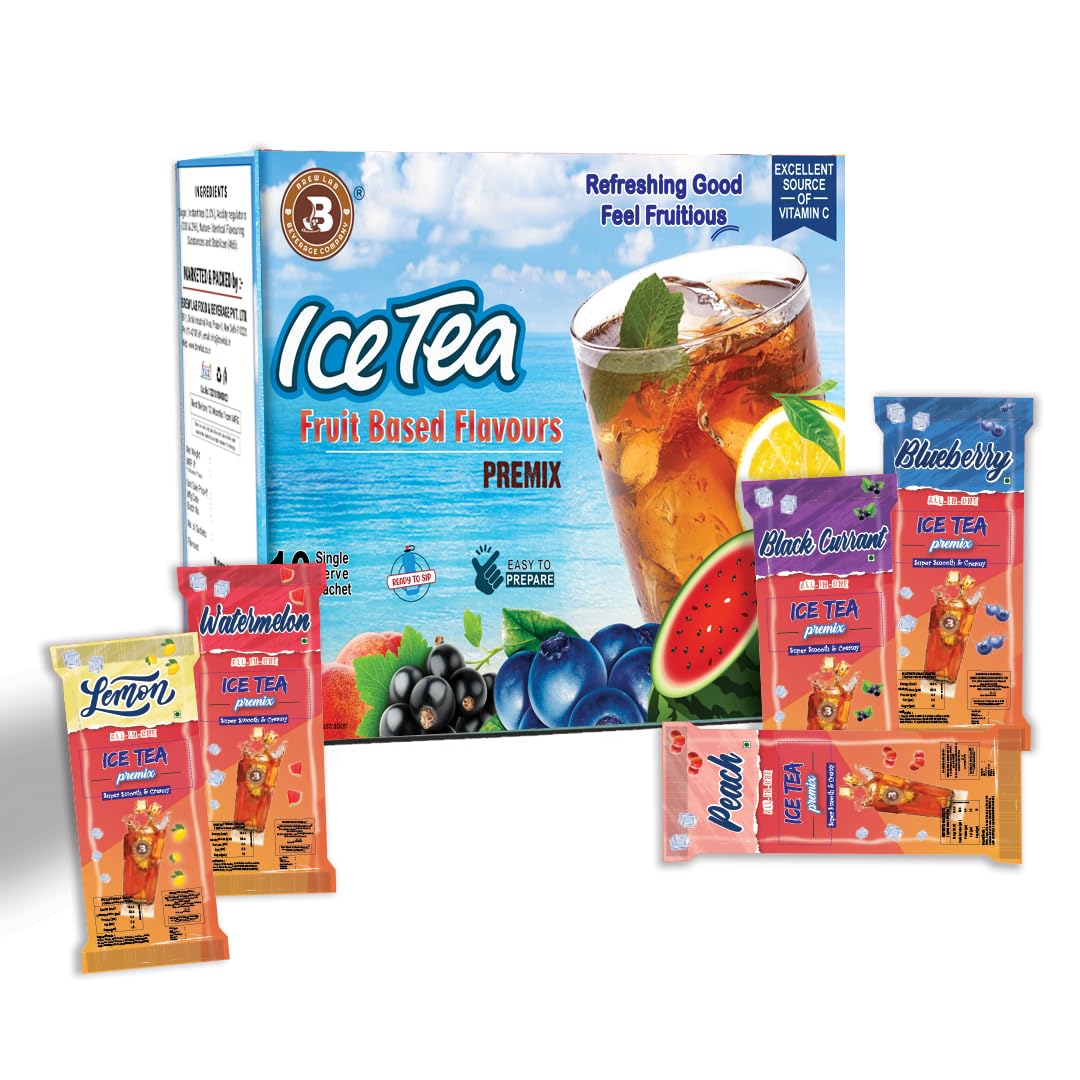 Fruit Flavored Ice Tea Beverage Premix | Instant Ready Mix 10 Sachet | Assorted Fruit Flavor (All) (B0DB8PQ2LX) Amazon Price History, Amazon Price Tracker