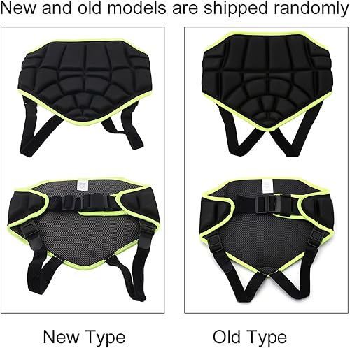 Miniatura 2 de Magideal - Almohadilla para glúteos de tortuga, esquí, nieve, patinaje, cadera, protectora, almohadilla protectora para niños, pantalones cortos