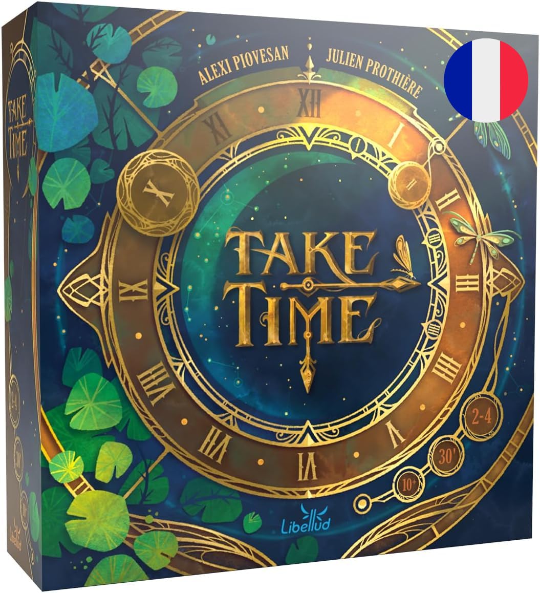 Asmodee - Take Time - Nommé As d'or 2026 Catégorie : Initié - Libellud - Jeu coopératif Horloge - Communication limitée - Famille et initiés dès 10 Ans - 2 à 5 Joueurs - Version Française