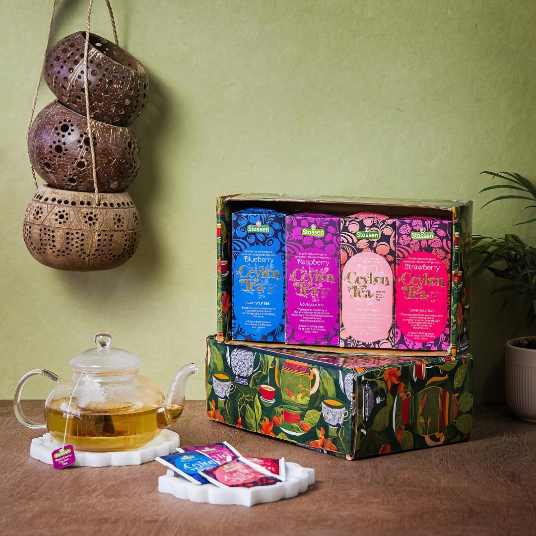 The Infinity Box Imported Pure Sri Lankan Berry Fusion Tea Set | Aromatic & Fruity Black Tea | Refreshing & Flavorful | Perfect for Gifting | Enjoy Hot & Cold | 100 Tea Bags - Image 3 thumbnail