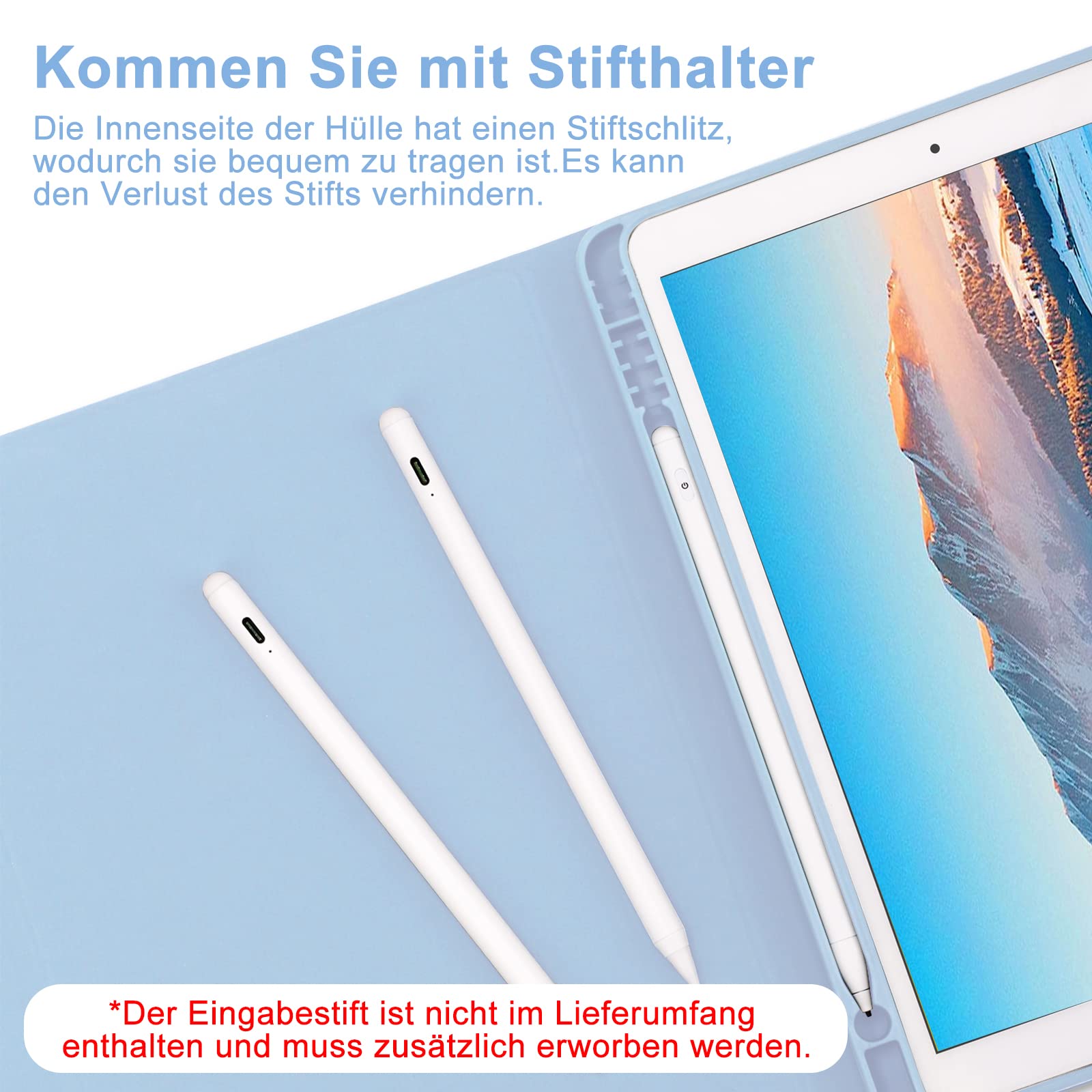 Étui Clavier Bluetooth Pour IPad 10,2" (9e/8e/7e Gen) - Clavier Amovible QWERTZ - Protection TPU - 2
