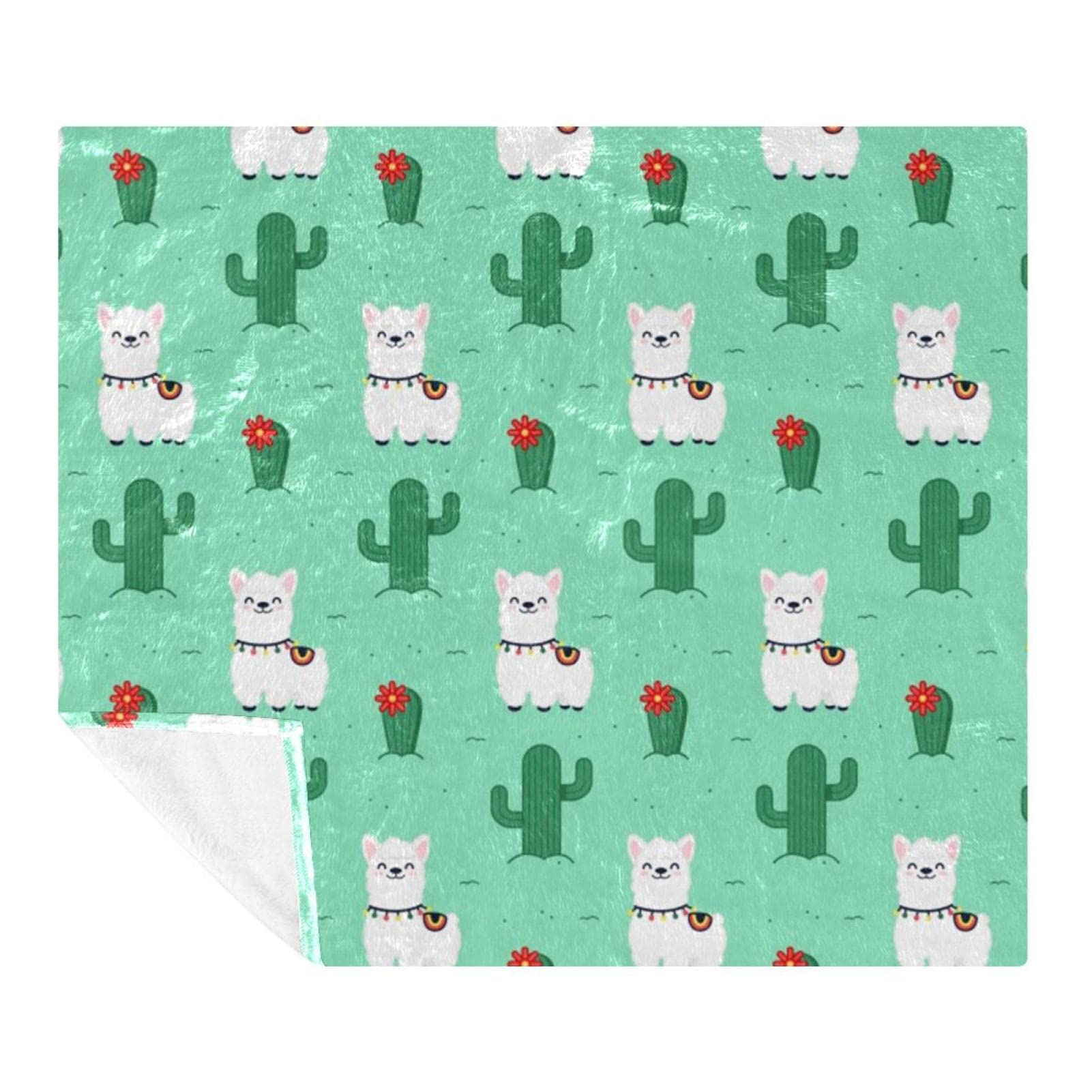 Couverture douce lama en microfibre, le cadeau réconfortant pour lit et canapé