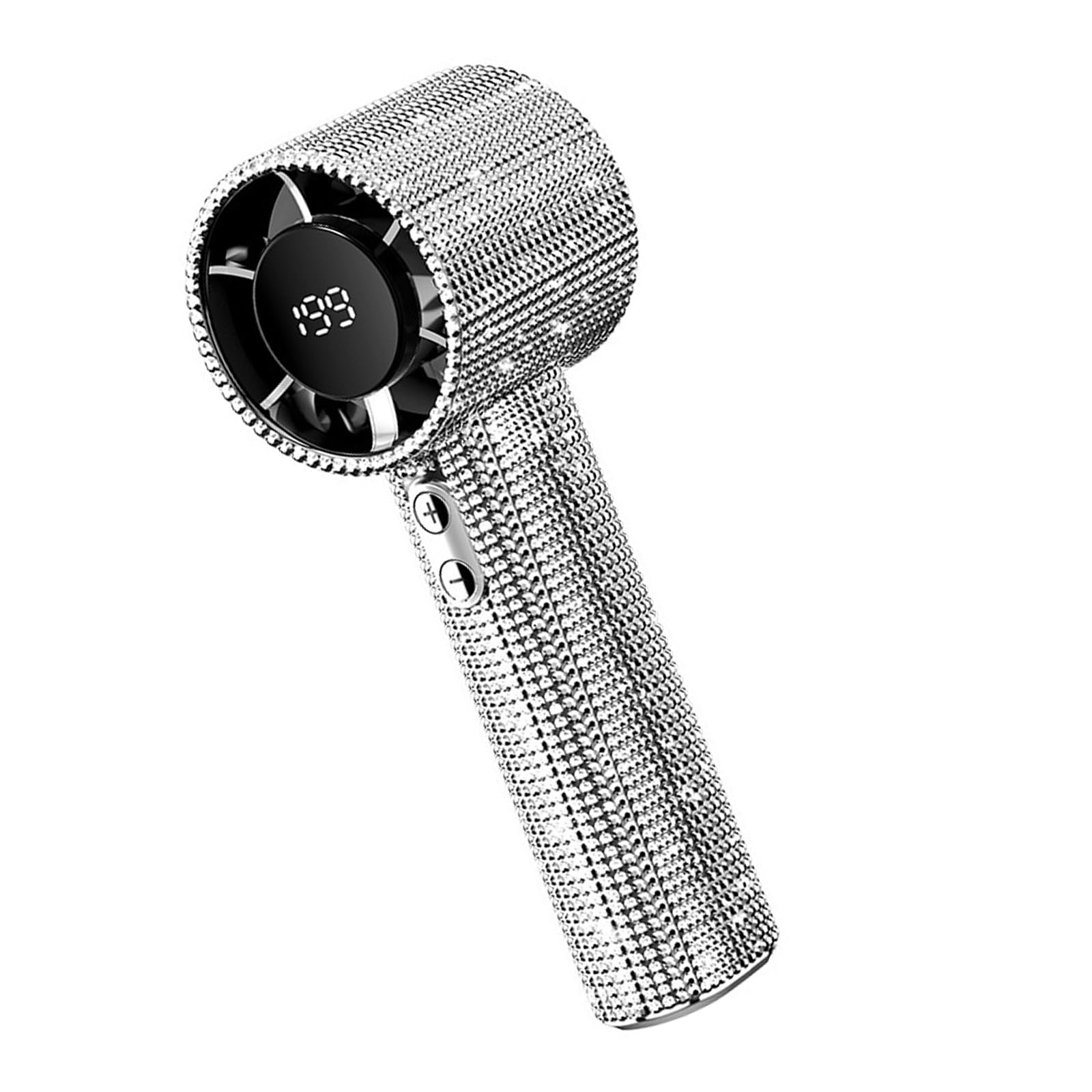 TAZIZI Quiet Handheld Fan 199 Speed Small Cooling Desk USB Rechargeable Table for Indoor Travel Portable Handheld with Digital Display