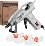 Mini Hot Glue Gun Kit:DEKOPRO 20Watt High Temp Glue Guns Tool with 30 Glue Sticks Mini Case for Glue Gun Crafts DIY, School Art, Quick Home Repair Pink