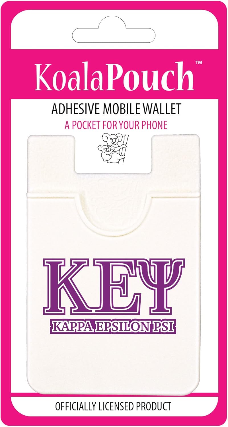Kappa Epsilon Psi – Koala Pouch – Adhesive Cell Phone Wallet