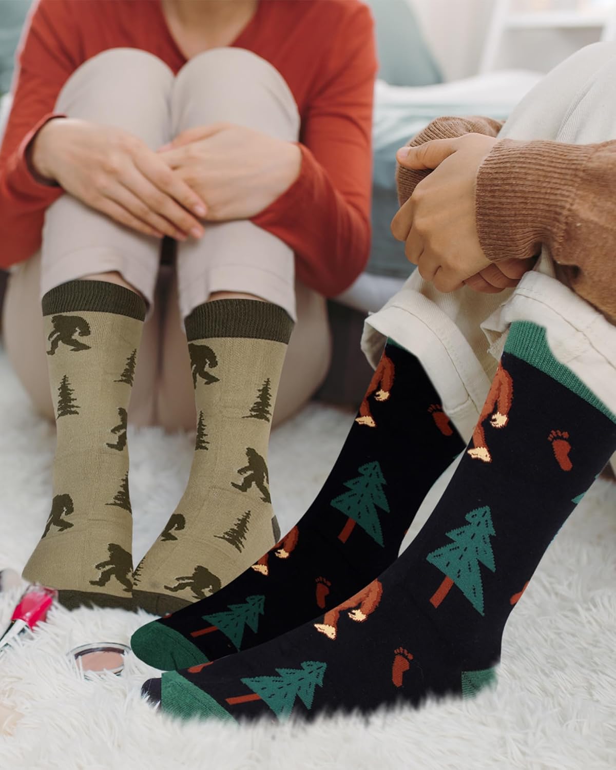 6 Pcs Christmas Sasquatch Socks Gifts Set Funny Socks for Men and Sasquatch Lover - Image 6