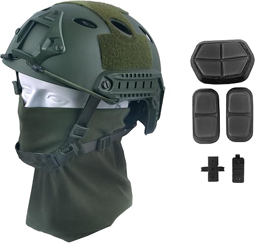 Miniatura 2 de LOOGU FAST PJ Base Jump 1 casco militar con 12 pulgadas