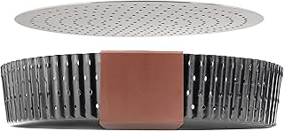 The Oh My What A Pie Pan - Golden Pie Tart Quiche and Flan Crusts Guaranteed With This Deep Dish Pie Plate Designed With H...