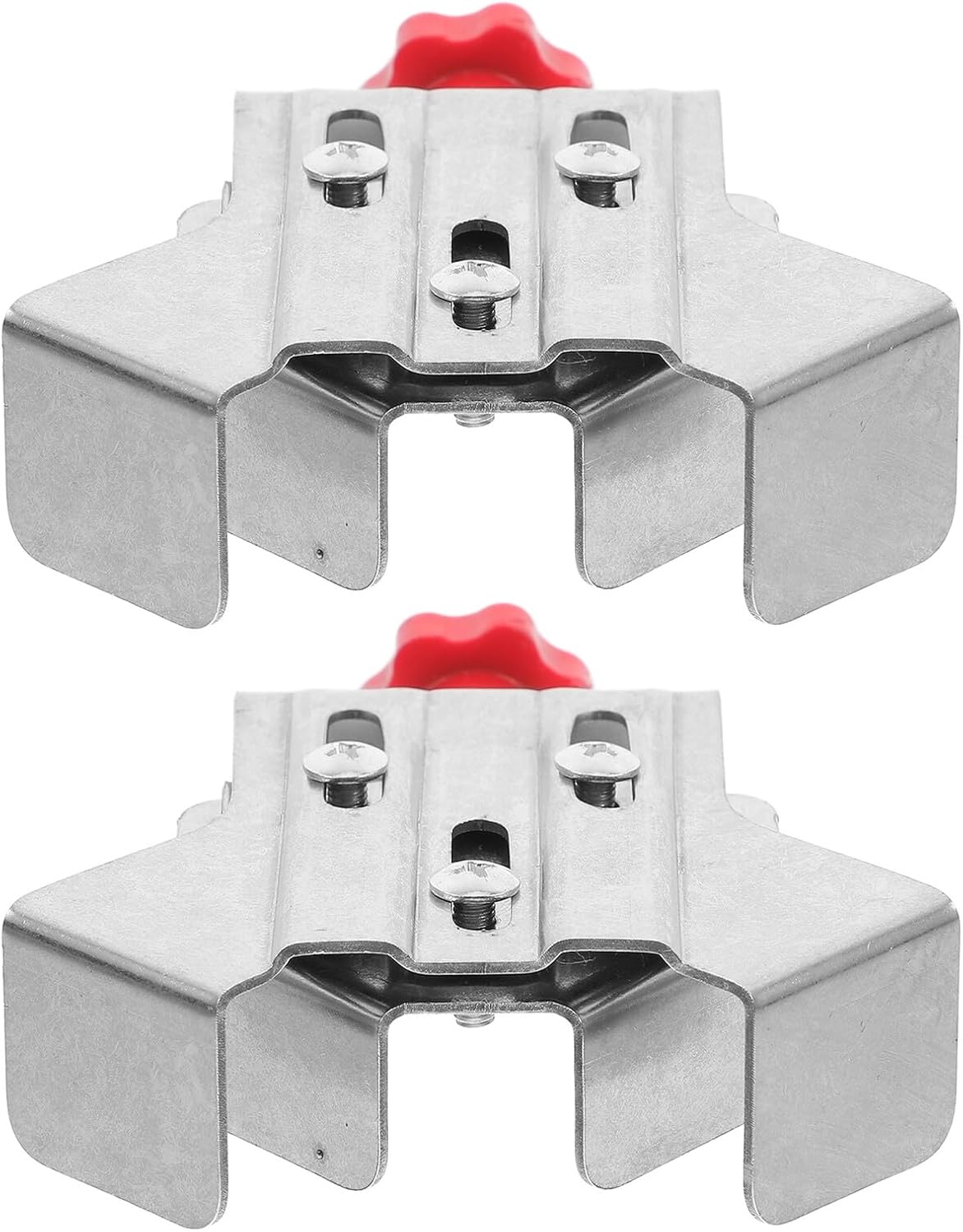2pcs Adjustable Right Angle Clamps for Woodworking, Stainless Steel 90-degree Corner Clips with Single Handle and Swing Jaw, Multi-purpose Corner Clamp Tools for Picture Frames