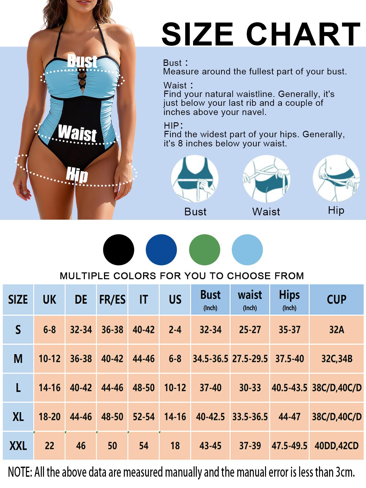 JFAN Bañador Mujer Reductores Sexy Ruched Vintage Push up Ropa de Baño Barriga Vientre Plano Traje de Baño de Una Pieza