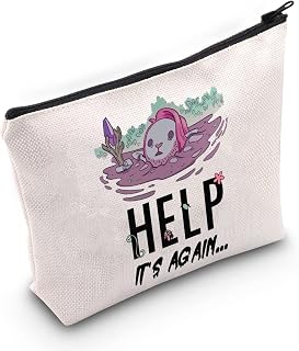 LEVLO Critical Characters Cosmetic Make Up Bag Caduceus Fans Gift Help It's Again Makeup Zipper Pouch Bag For Women Girls, Help It's Again