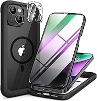 Vista 82 de Miracase Funda magnética para iPhone 15 Pro Max de 6.7 pulgadas [compatible con Magsafe], funda de cuerpo completo a prueba de caídas para iPhone 15