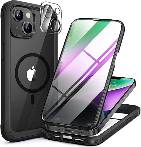 Miniatura 82 de Miracase Funda para iPhone SE de 3ª/2ª generación 2022 2020 de cuerpo completo con protector de pantalla de vidrio integrado, resistente protección
