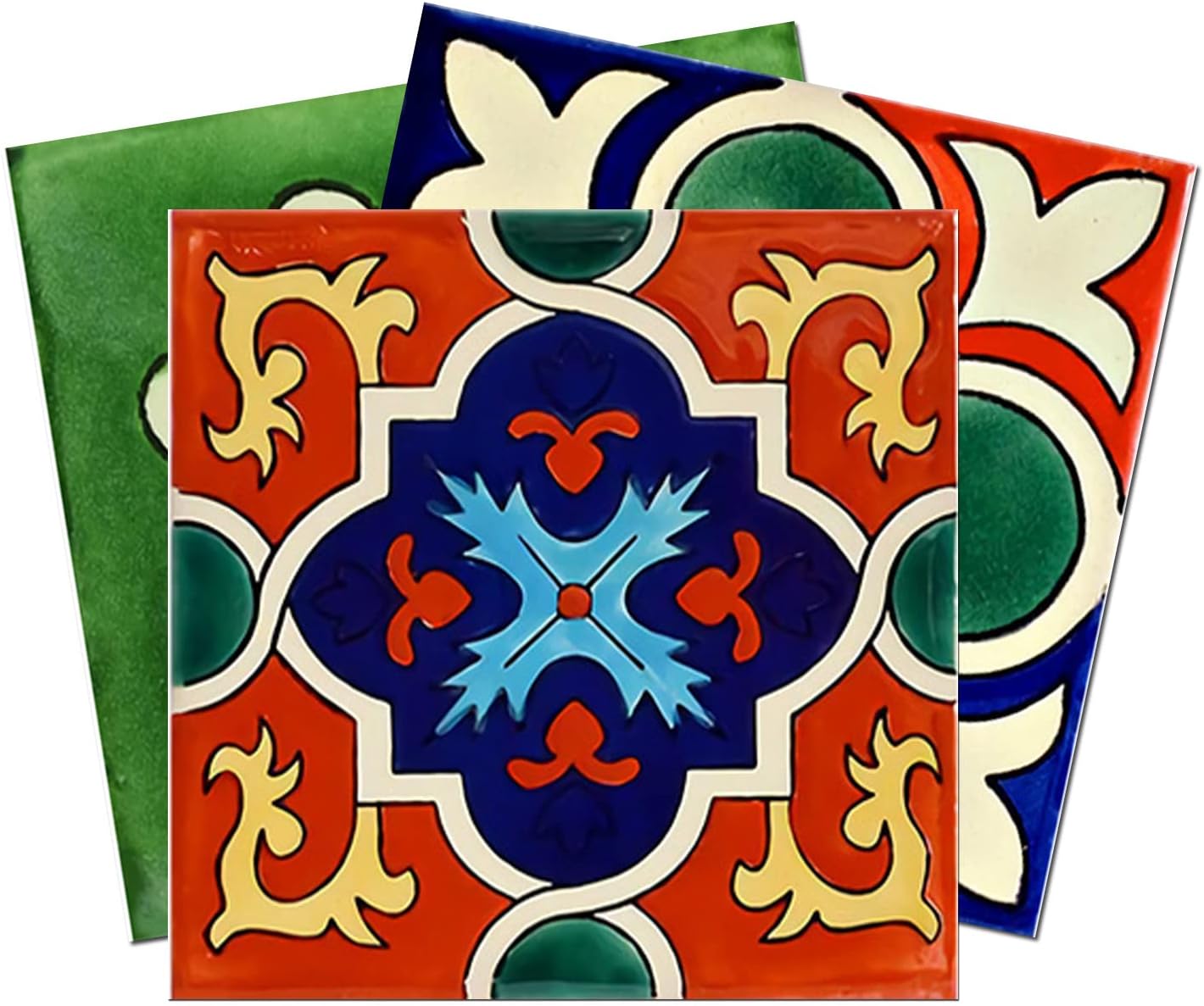 油絵 専用 三代そろった猫と青い花 絵画 青の背景に美しい