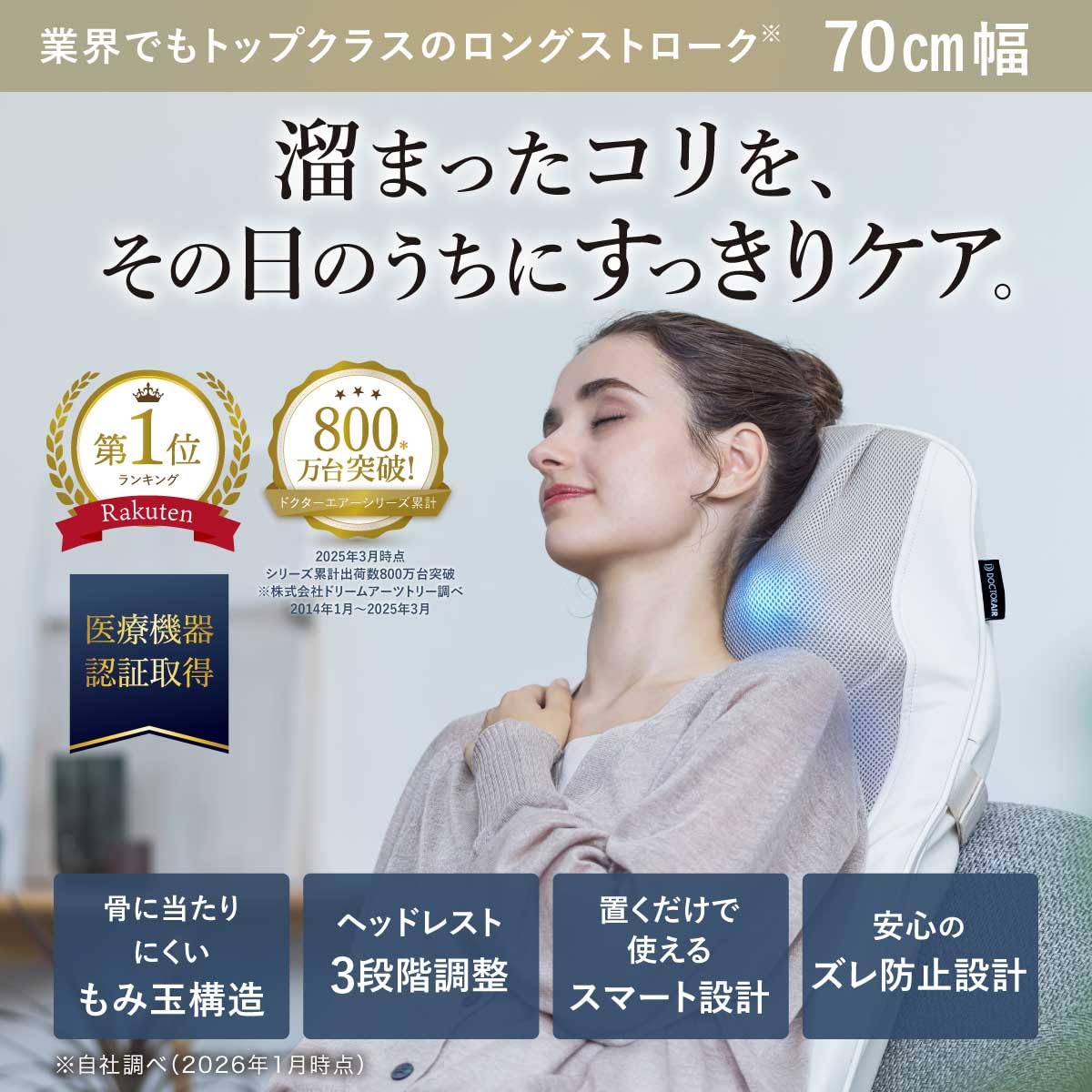 Amazon | ドクターエア 公式ストア 3Dマッサージシートプレミアム2