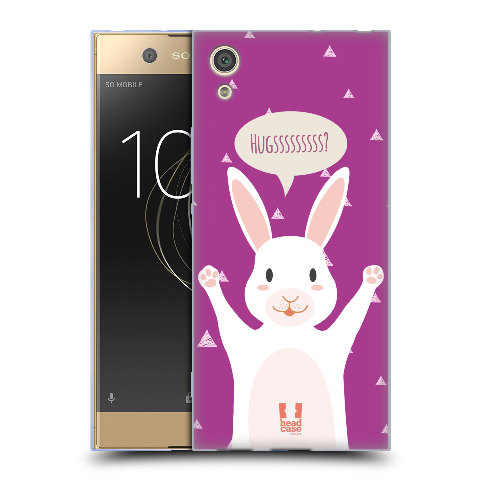 Head Case Designs Rabbit Darling Pets Soft Gel Case Compatible With Sony Xperia XA1 / Dual