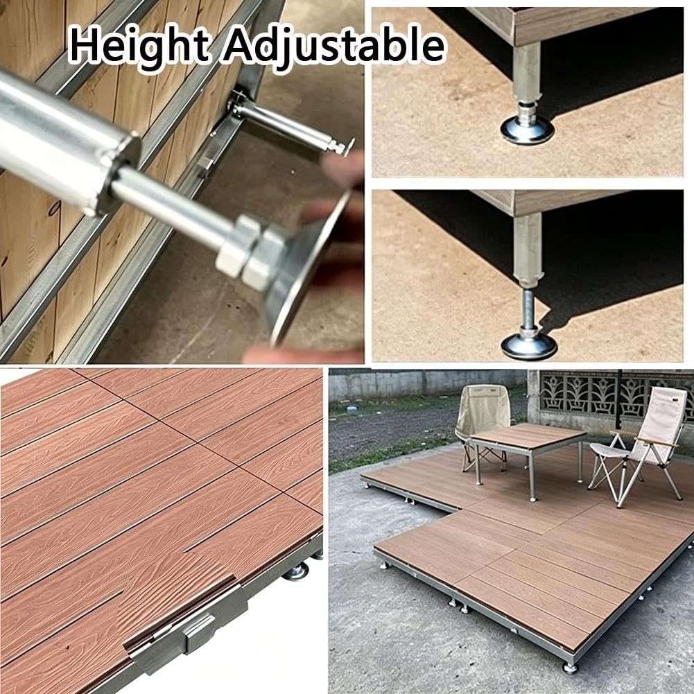 Plataforma Elevada Ajustable 84cm de Madera Compuesta