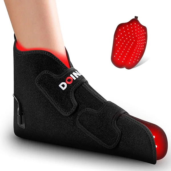 Doinart Red Light & Infrared Therapy for Feet—Infrared Light Therapy Feet for Neuropathy Shoe Wraps Toes & Ankle, Infrared Foot Therapy with Pulse Mode