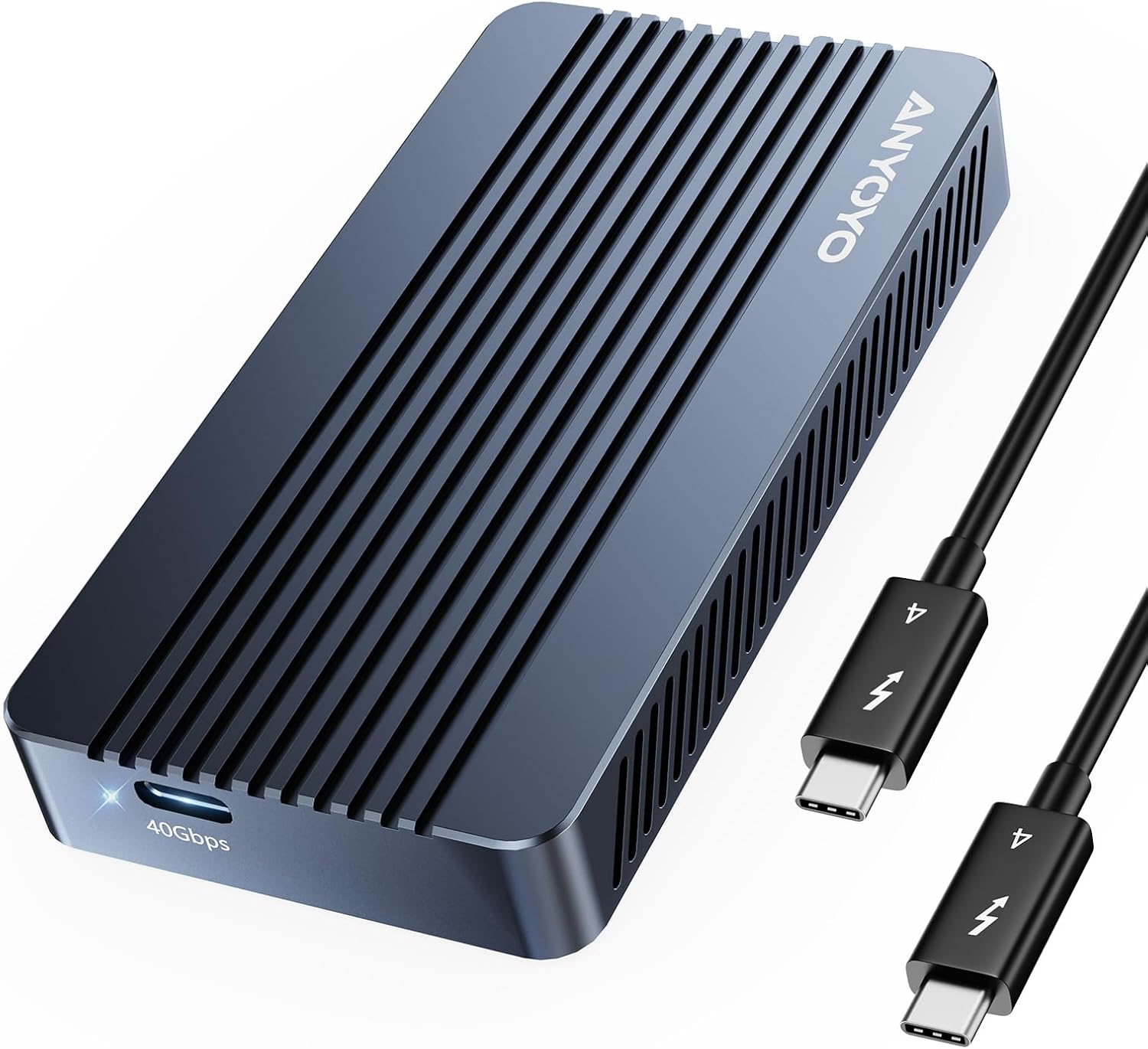 ORICO All-Flash Festplattengehäuse 40Gbps - NVMe M.2 Extern Bis 32 TB, Für 4K/8K Videobearbeitung