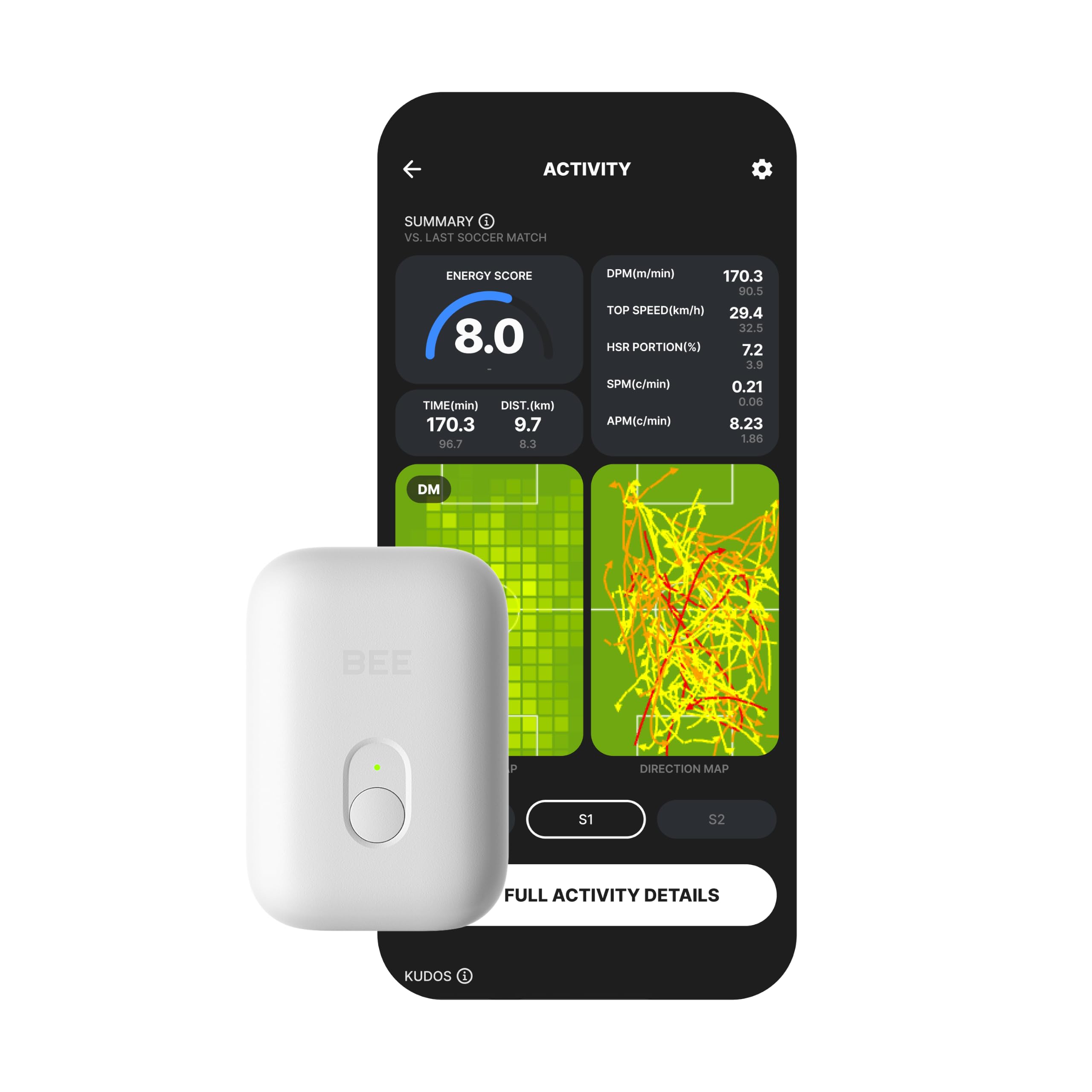Amazon.co.jp: SOCCERBEE - BEE LITE 2 - スポーツGPSトラッカー