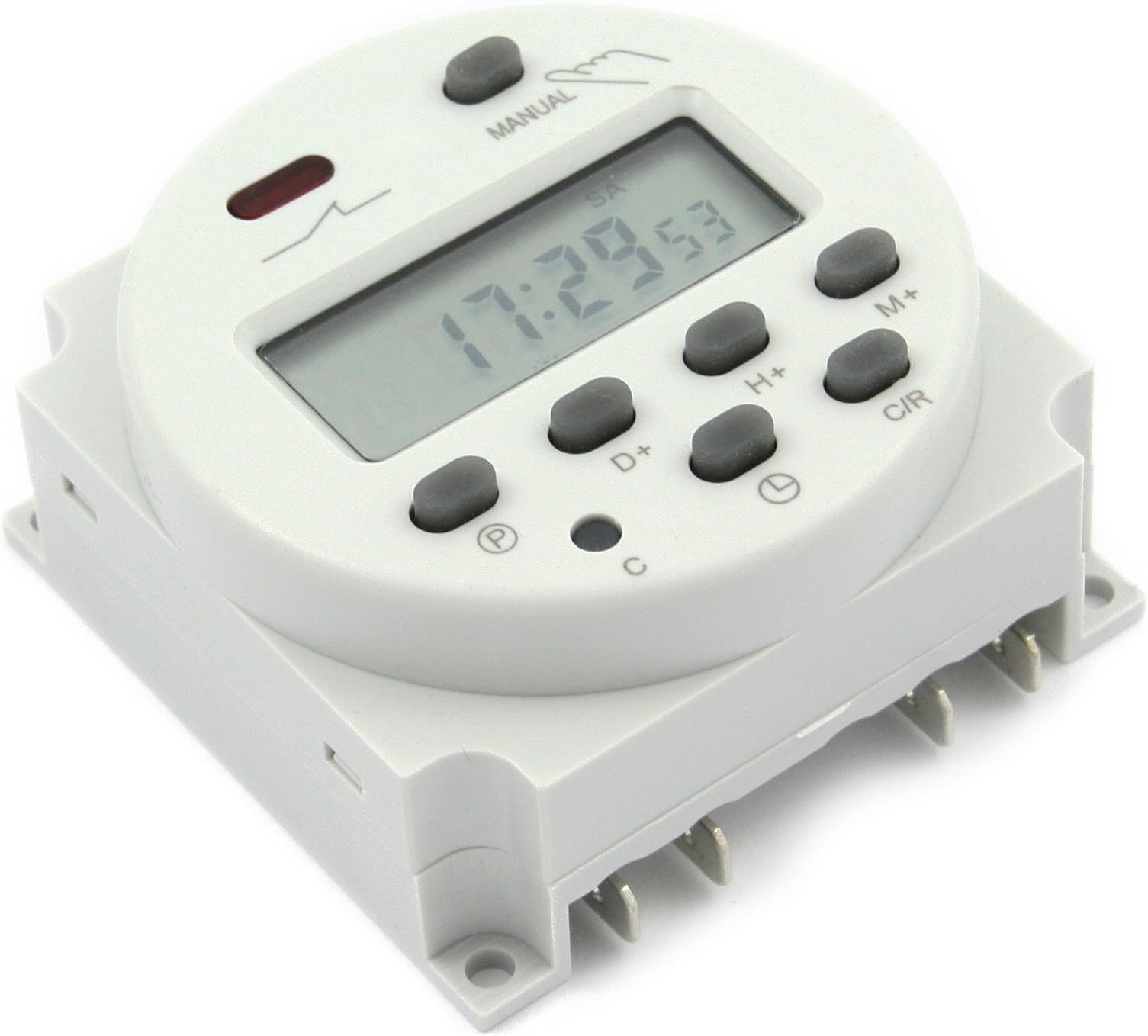 RELTECH Zeitschaltuhr RZSA2, 12 V-, DIN-Schiene, Analog : Amazon.de ...