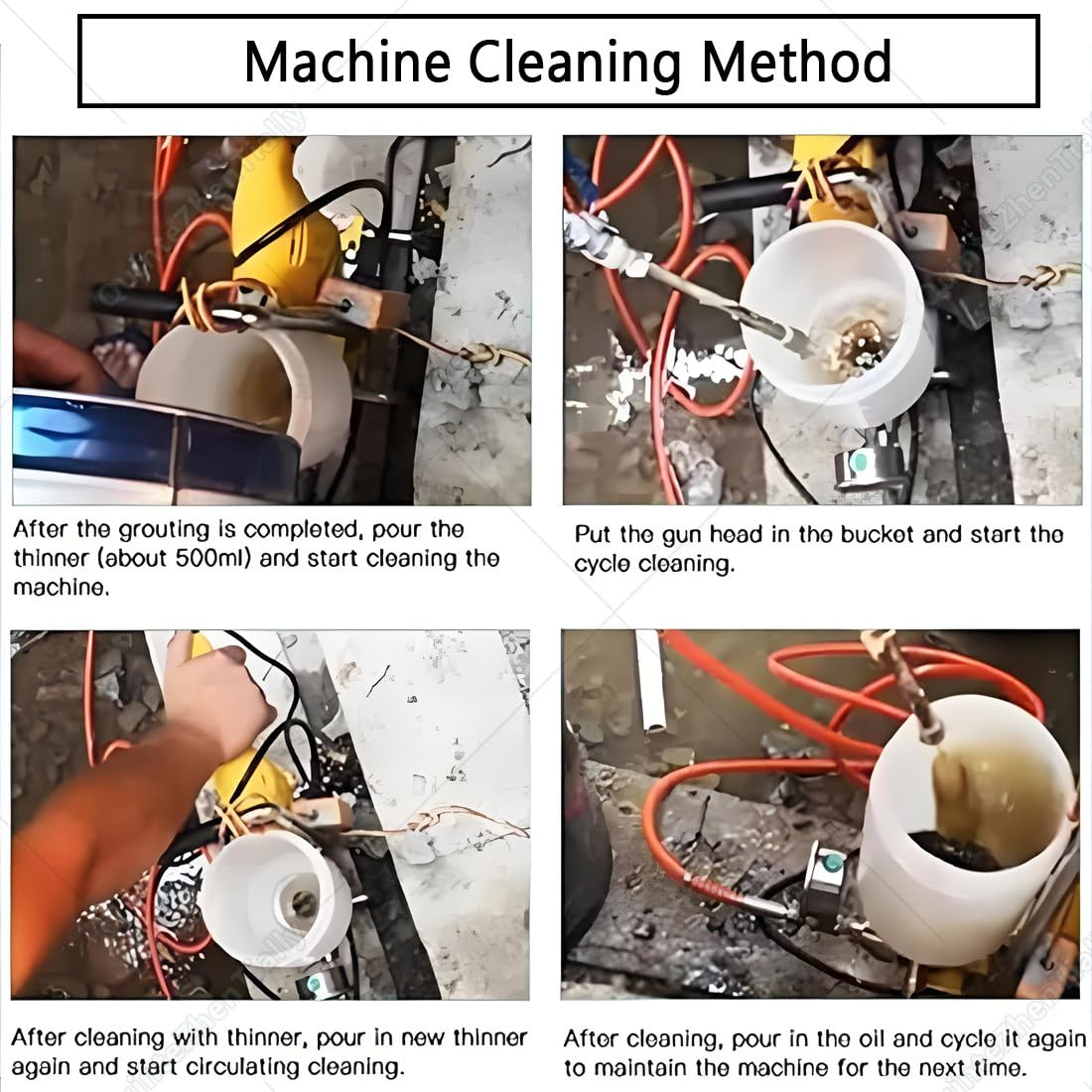 Hochdruck-Epoxid-Spritzgussmaschine, manuelle Verfugungspumpe für Betondachreparatur, Ingenieurbau, Leckstoppage 910W