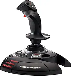 Thrustmaster T.Flight Stick X - Joystick ergonômico para simulador de voo com resistência ajustável e amplo apoio para as mãos para PC