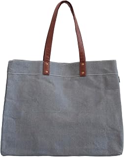 Recycled Canvas Carryall Tote Bag