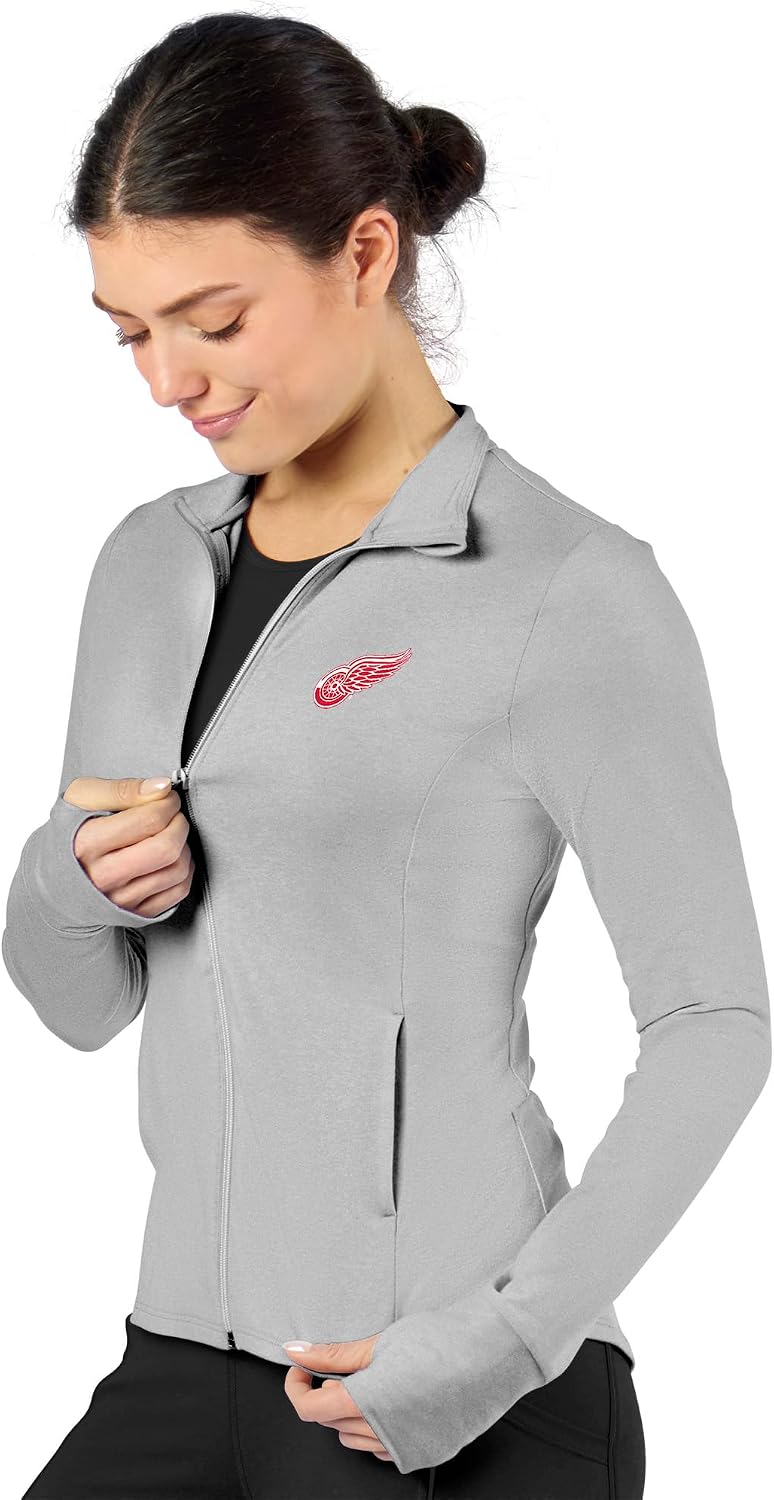 CERTO NFL Womens High Low Track Jacket, Lighweight Sun Protection, Athletic Team Apparel
