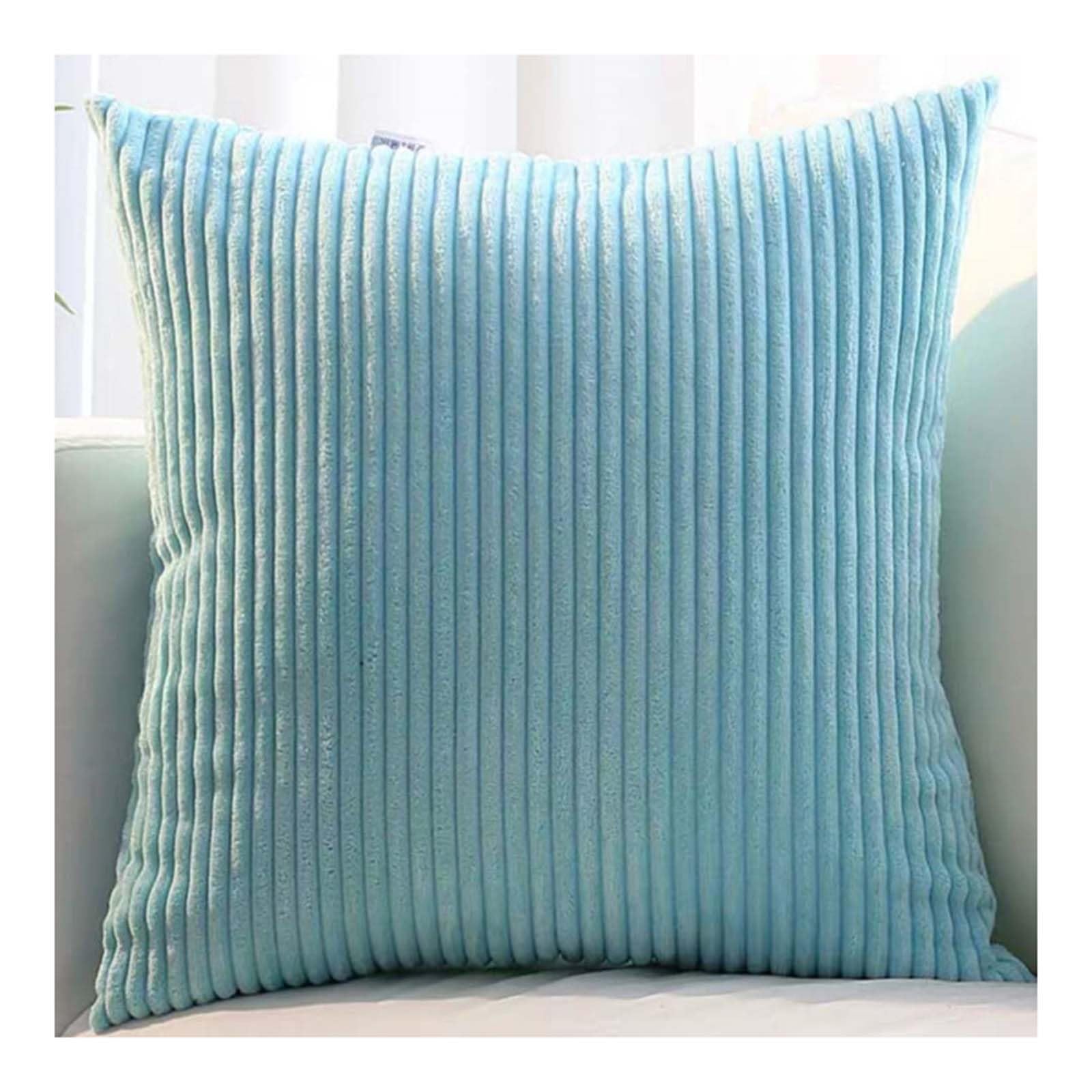 Set of 2 Sofa Pillow Cover corduroy 80x80 Cushion Cases 45x45 60x60 75x75 Decorative Square Throw Pillow Cases with Zipper for Couch Sofa Bed Pillowcase Protectors covers(Color 25,30x50cm/12x20in(2PC)