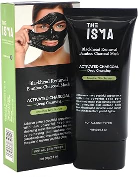 Charcoal Peel Off Face Masks, Black Blackhead Cleanser Purifying Mask, Blackhead Extractor, Blackhead Removal 60g