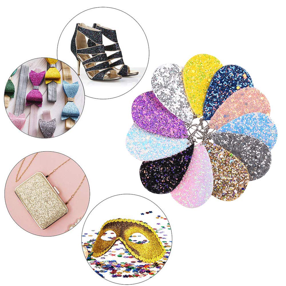 Kit De 10 Feuilles De Similicuir Pour Créer Des Boucles D'oreilles DIY - Loisirs Créatifs, Bijoux Faits Main - 4