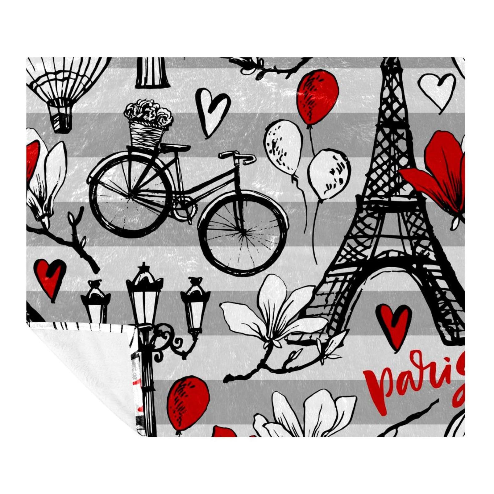 Couverture en microfibre de qualité supérieure jeté de canapé design Paris