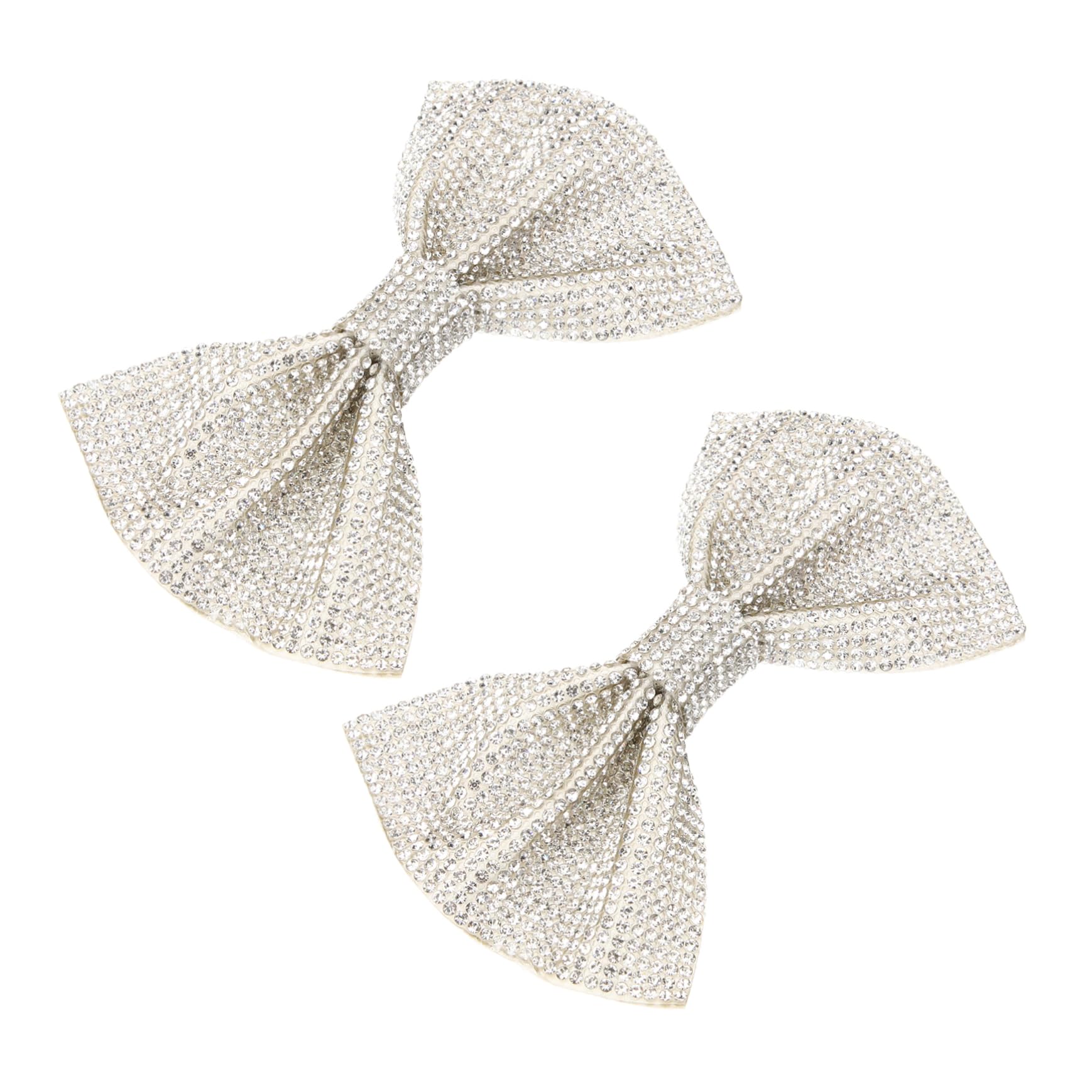 PACKOVE Fiore Scarpa Fiocco Fibbie Per Scarpe Con Fiocco Fibbie Fermascarpe Fermaglio Per Scarpe Con Fiocco Clip Scintillanti Nozze Fermagli Per Scarpe Decorativi Silver Lega