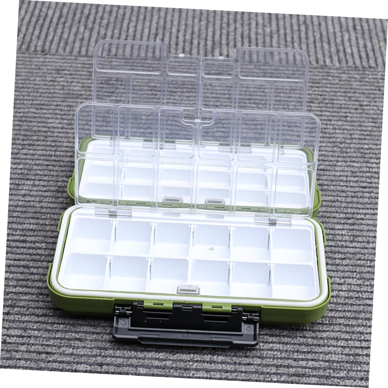 Kisangel 2stücke Wasserdichter Angler Organizer Für Köder Haken Und Zubehör Multi-funktionale Aufbewahrungsbox Für Angelausrüstung Tragbar Und Stylisch Für Unterwegs